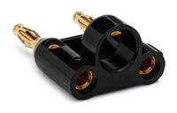 Thumbnail for Hosa BNA-240BK Dual Banana Connector - Black