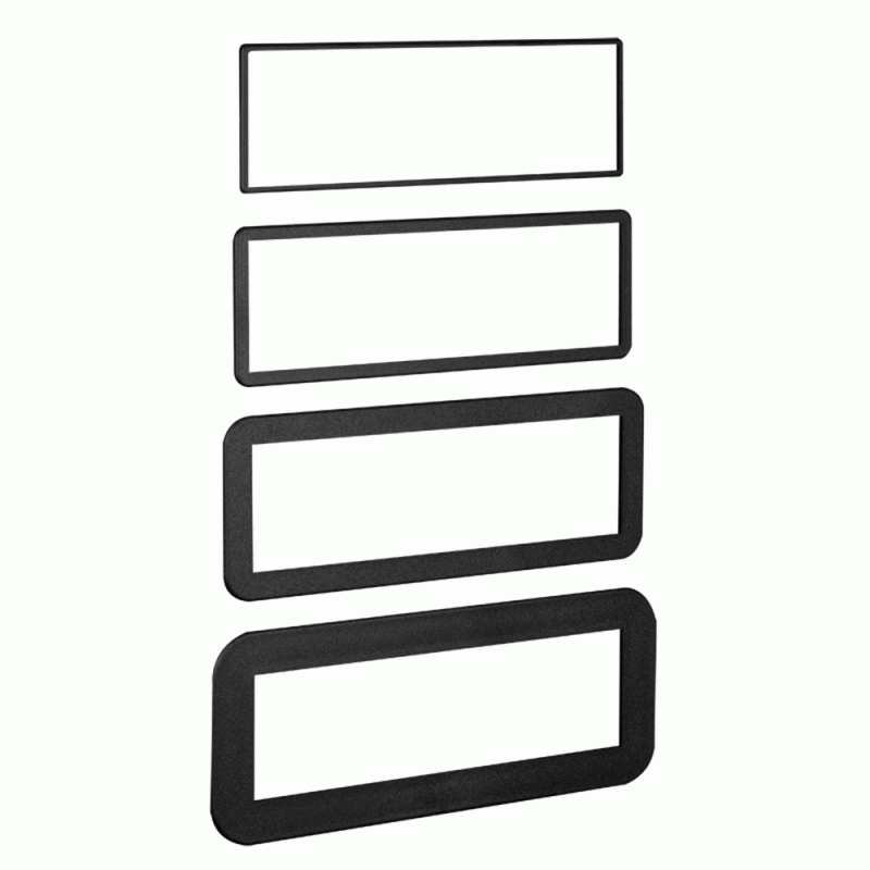 Metra Electronics 89-30-0900 4 Pack Single Din Trim Rings