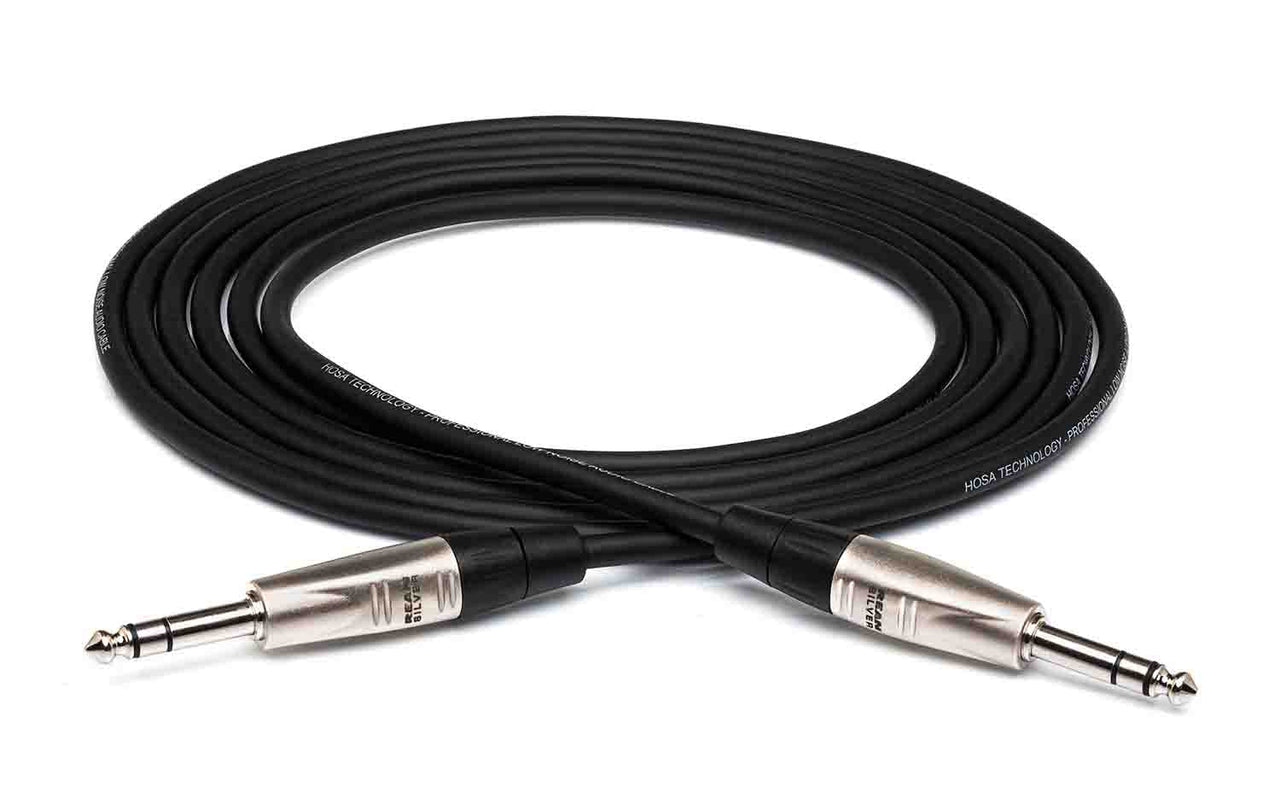 Hosa HSS-050, 1/4" TRS Male to 1/4" TRS Male Pro Balanced Interconnect Cable - 50 Feet