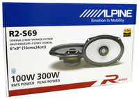 Thumbnail for 2 Pair Alpine R-Series R2-S69 300 Watts 6x9