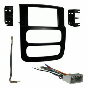 Absolute ABS95-6522B Fits Dodge Ram Pickup 1500 2002-2005 Harness Install Dash Kit
