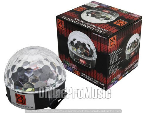 2 Mr. Dj USA LED DOME CRYSTAL Six Ring Crystal Ball