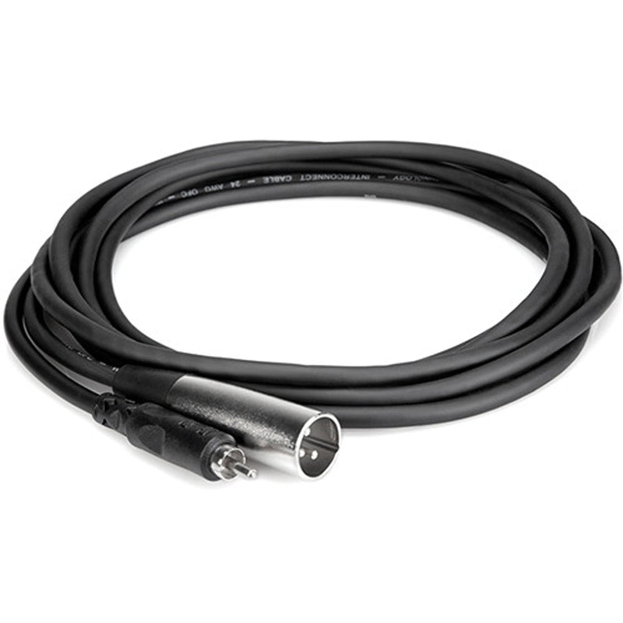 Hosa XRM-115, RCA Male to 3-Pin XLR Male Audio Cable Metal - 15'