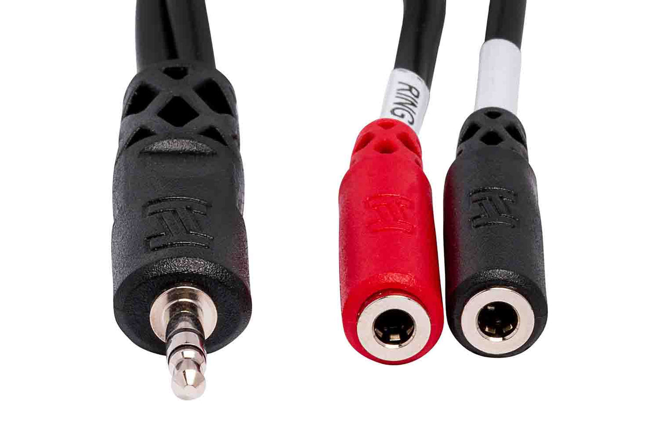 Hosa YMM-261 Stereo Breakout Cable, 3.5 mm TRS to Dual 3.5 mm