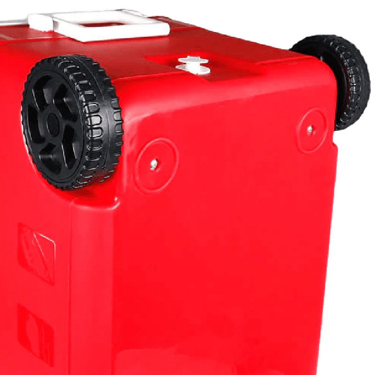 Cerwin Vega CVC65R 55QT Red Cooler with 6.5" 2-Way Marine Built-In Speakers, BT Streaming, Phone Charger, 10hr Battery