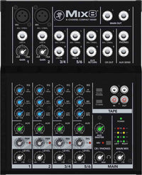 Thumbnail for Mackie Mix8 8-Channel Mix Series Compact Mixer