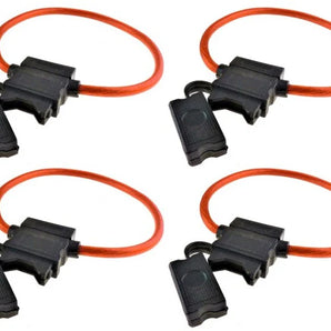 XP Audio XATC8G-10 10 8 Gauge ATC In-Line Blade Fuse Holder OFC Copper Wire Protection