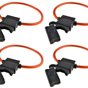 20 XP Audio XATC8G ATC Fuse Holder<br/>8 Gauge ATC In-Line Blade Fuse Holder OFC Copper Wire Protection