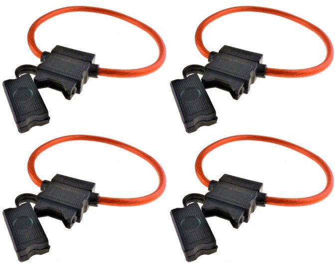 50 XP Audio XATC8G 8 Gauge ATC In-Line Blade Fuse Holder OFC Copper Wire Protection
