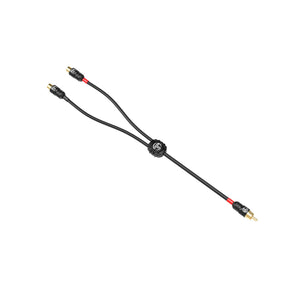 Tsunami TSX-Y2 2 Female To 1 Male Y Adapter RCA Cable