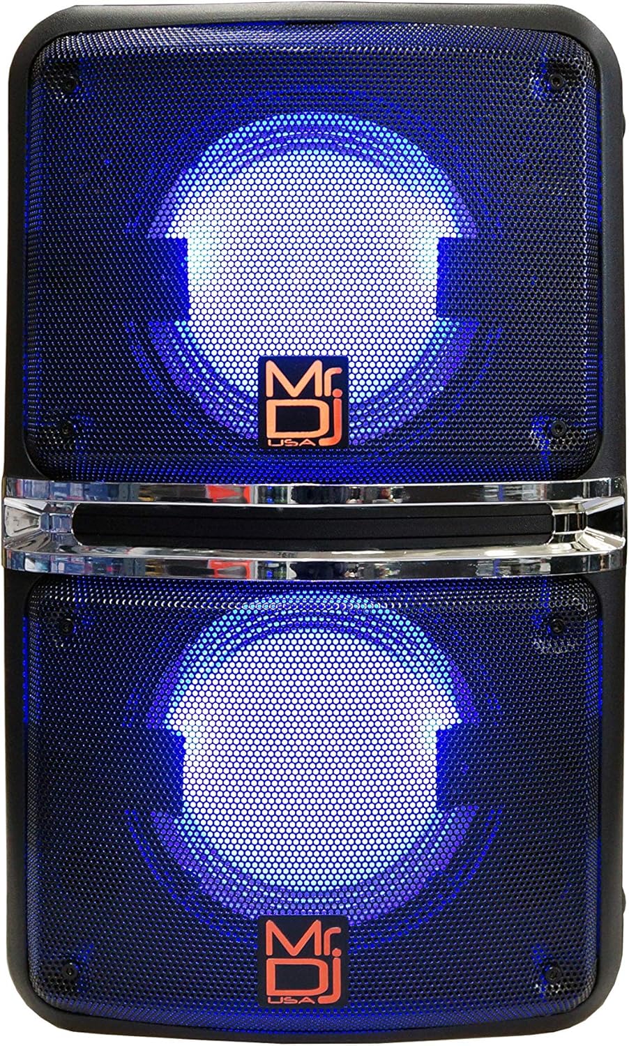 MR DJ GOPACK Dual 6.5" 1200W Portable Outdoor Bluetooth Speaker