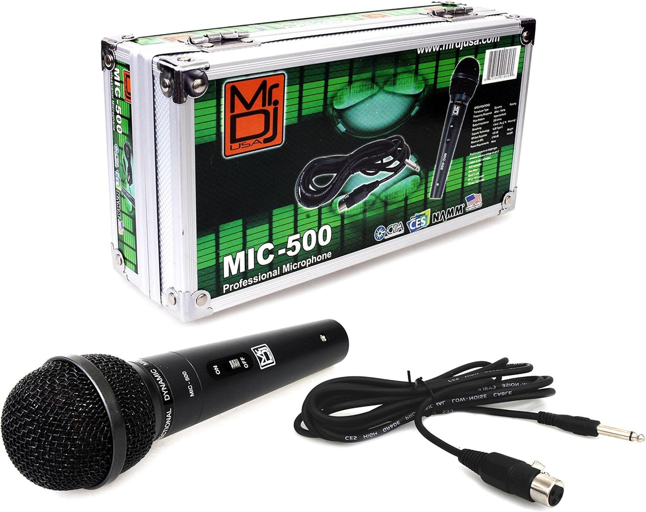 2 Mr. Dj MIC500 Professional Handheld Uni-Directional Dynamic Microphone