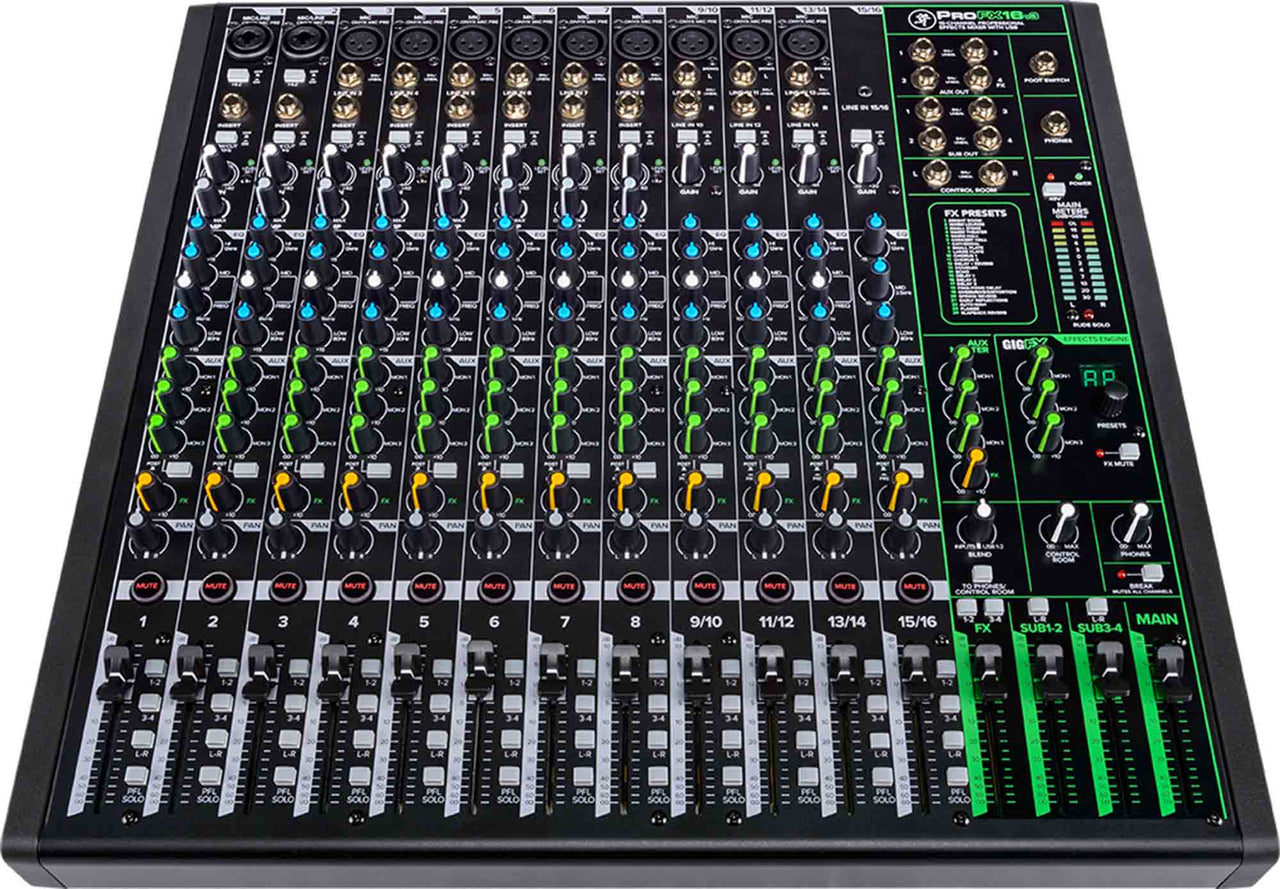 Mackie ProFX16v3 16-Channel Professional Effects Mixer with USB