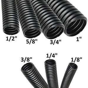 American Terminal 140' (20 feet x 7) 1/8" 1/4" 3/8" 1/2" 5/8" 3/4" 1" split wire loom conduit tubing