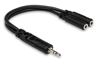 Thumbnail for Hosa YMM-232, Y Cable 3.5 mm TRS to Dual 3.5 mm TRSF