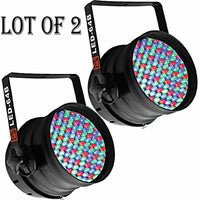 Thumbnail for 2 Mr Dj LED64B PAR64 <Br/>DMX 6-Channel Dimmer/Strobe Automatic Running 183 LED RGB Stage Par Can Lights Par 64 Lighting