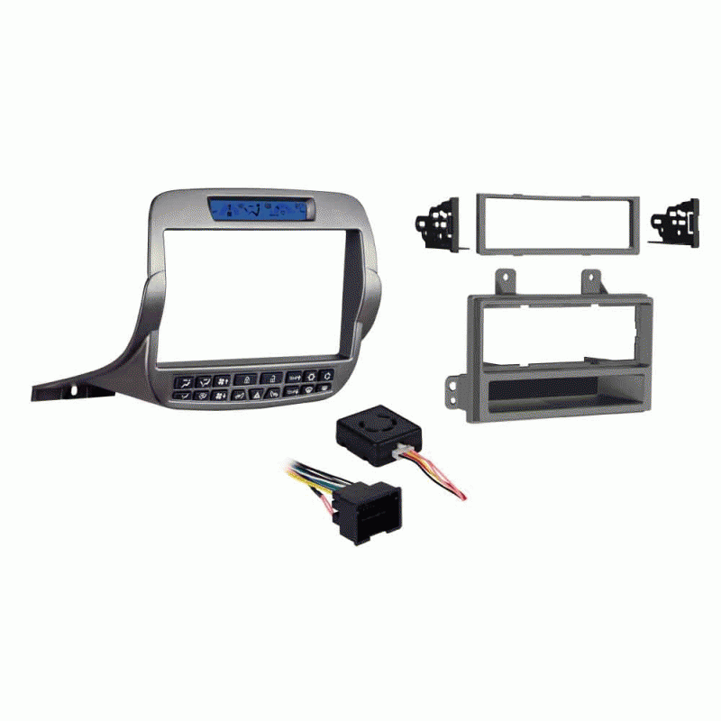 Metra 99-3010S-LC Silver Double/Single DIN Installation Kit Fit Chevy Camaro 2010-2015
