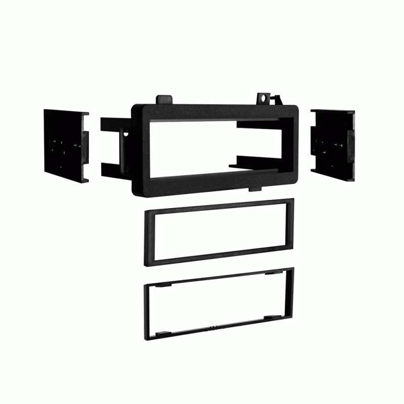 Absolute RADIOKITPKG22 Fits Jeep Wrangler 1997-2002 Single DIN Stereo Harness Radio Install Dash Kit
