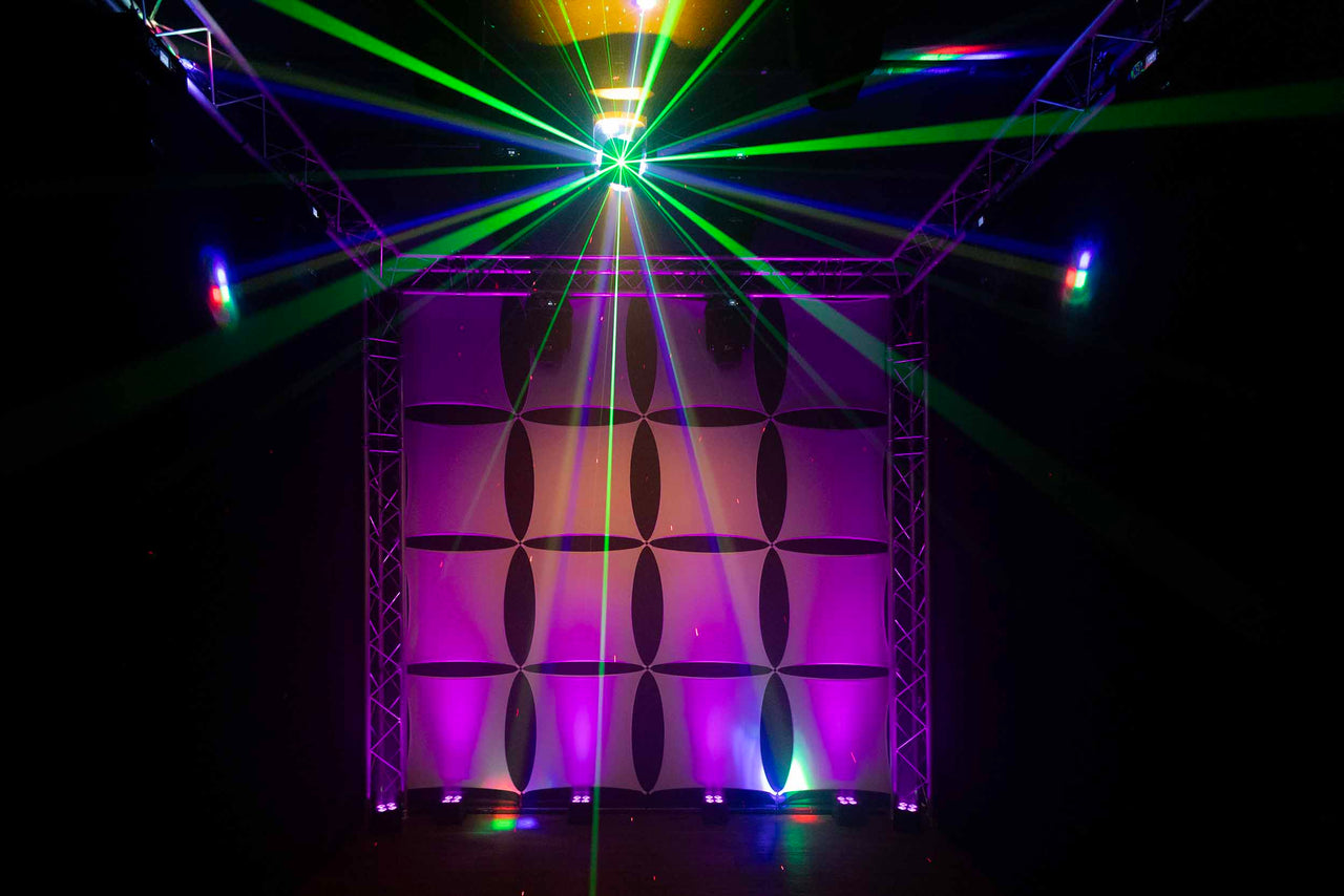 Colorkey CKU-1072, FX Multi-Effect Moving Head with Multicolor LED Beams and Lasers