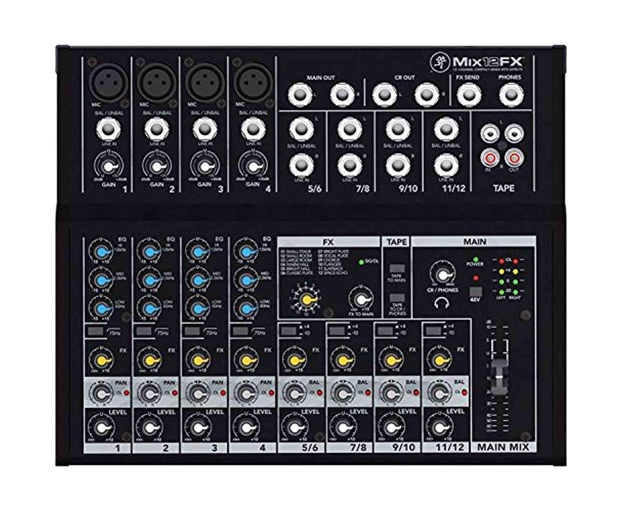 Mackie Mix12FX 12-channel Compact Mixer with FX