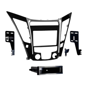Metra 99-7342 Single/Double-DIN Car Stereo Dash Kit - Compatible Fits for Hyundai Sonata 2011-2014 (w/o NAV)