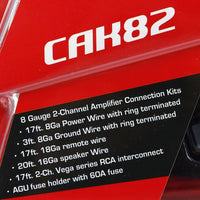 Thumbnail for Cerwin Vega CAK82 8 Gauge 2 Channel Amplifier Kit OFC 100% Oxygen-Free Copper