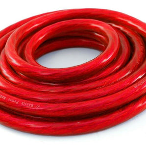 MR DJ 1/0 Gauge Red 25ft Power/Ground Wire True Spec and Soft Touch Cable