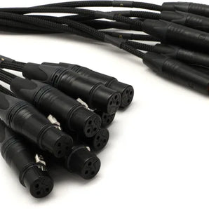 Mogami GOLD 8 TRSXLRF-50 8-channel 1/4 inch TRS Male to XLR Female Snake Cable - 25 foot