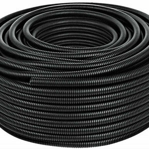 50 Ft 5/8" Split Wire Loom Conduit Polyethylene Tubing Black Color Sleeve Tube