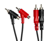 Thumbnail for Hosa CRA-201PB, Dual RCA to Dual Piggyback RCA Stereo Interconnect Cable - 1 Meter