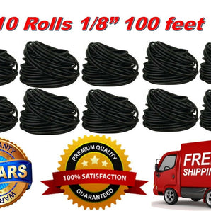 True 10 Roll 100 Ft 1/8" Split Wire Loom Conduit Polyethylene Tubing Sleeve Tube