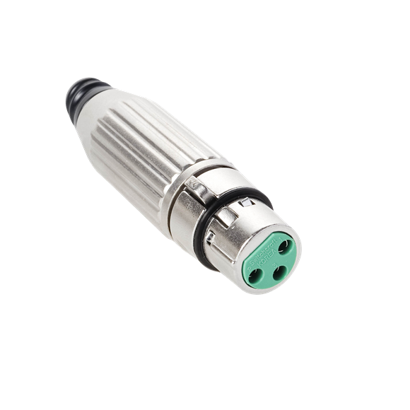 Switchcraft AAA3FZ AAA Series 3 Pin XLR Female Cable Mount, Silver Pins / Nickel Metal
