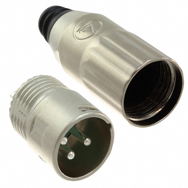 Switchcraft AAA3MZ AAA Series 3 Pin XLR Male Cable Mount, Silver Pins / Nickel Metal