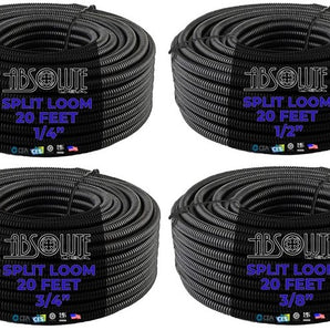 absolute-4-pack-convoluted-split-wire-loom-tubing-20ft
