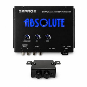 Absolute BXPRO2 Digital Bass Reconstruction Processor + Dash Mount Remote