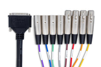 Thumbnail for Hosa AES-803T AES/EBU Snake, DB25 to 4 x XLR3M and 4 x XLR3F, 3 m