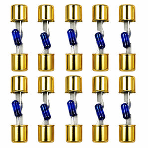 2 Absolute AGULB-40 5-Pack 40 Amp AGU Glass Fuses with Blue LED Blown Fuse Indicator