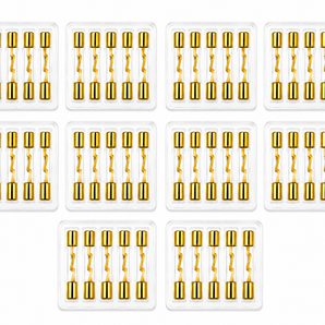 Absolute AGU80-50 50 Pack 80 Amp Gold-Plated AGU Glass Fuse