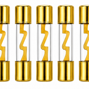 10pcs Absolute AGU40 40 Amp AGU gold plated fuses round glass fuse