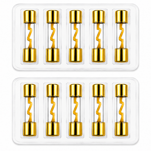 10pcs Absolute AGU40 40 Amp AGU gold plated fuses round glass fuse