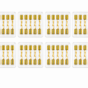 Absolute AGU80-40 40 Pack 80 Amp Gold-Plated AGU Glass Fuse