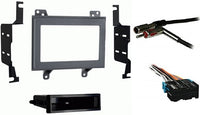 Thumbnail for Absolute AK99-3045G Fits Chevy S 10 Pickup 1994-1997 Double DIN Harness Antenna Gray Dash Kit Package