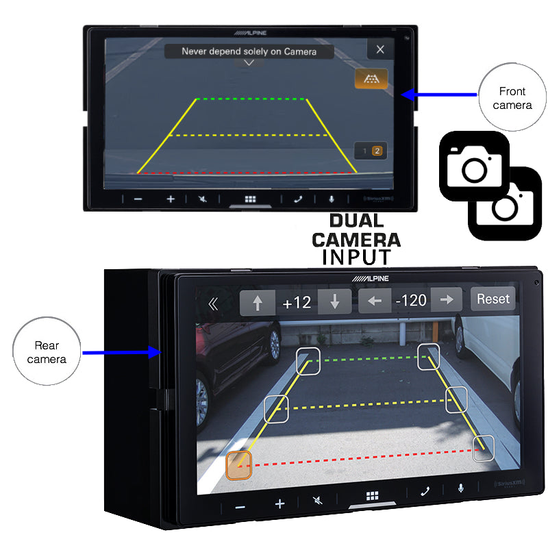 Alpine ILX-W770 7" Wireless Apple CarPlay Android Auto & CAM600 Camera Electrical Tape