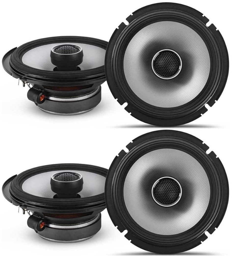 2 Alpine S2-S65 6.5" 480 Watts S-Series Hi-Res Certified 2Way Coaxial Car Speakers & KIT10 Installation AMP Kit