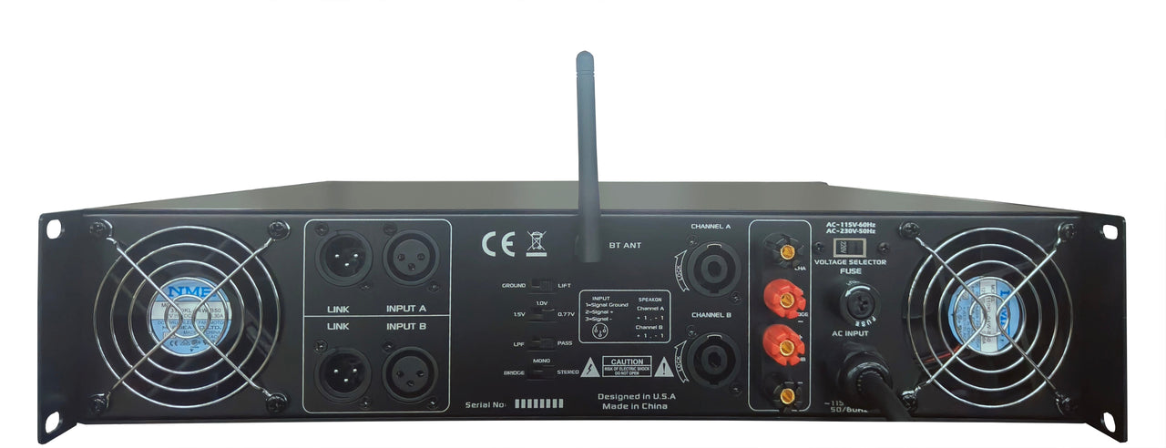 MR DJ AMP10000DSP 2Ch Class AB 10000W PA DJ Power Amplifier Onboard DSP Bluetooth USB