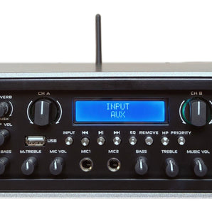MR DJ AMP5000DSP 2Ch Class AB 5000W PA DJ Power Amplifier With Onboard DSP Bluetooth USB