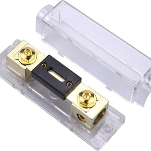 Absolute ANH-3 0/2/4 Gauge AWG in-Line ANL Fuse Holder & Gold Plated 100 Amp Fuse