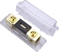 Thumbnail for Absolute ANH-3 0/2/4 Gauge AWG in-Line ANL Fuse Holder & Gold Plated 100 Amp Fuse