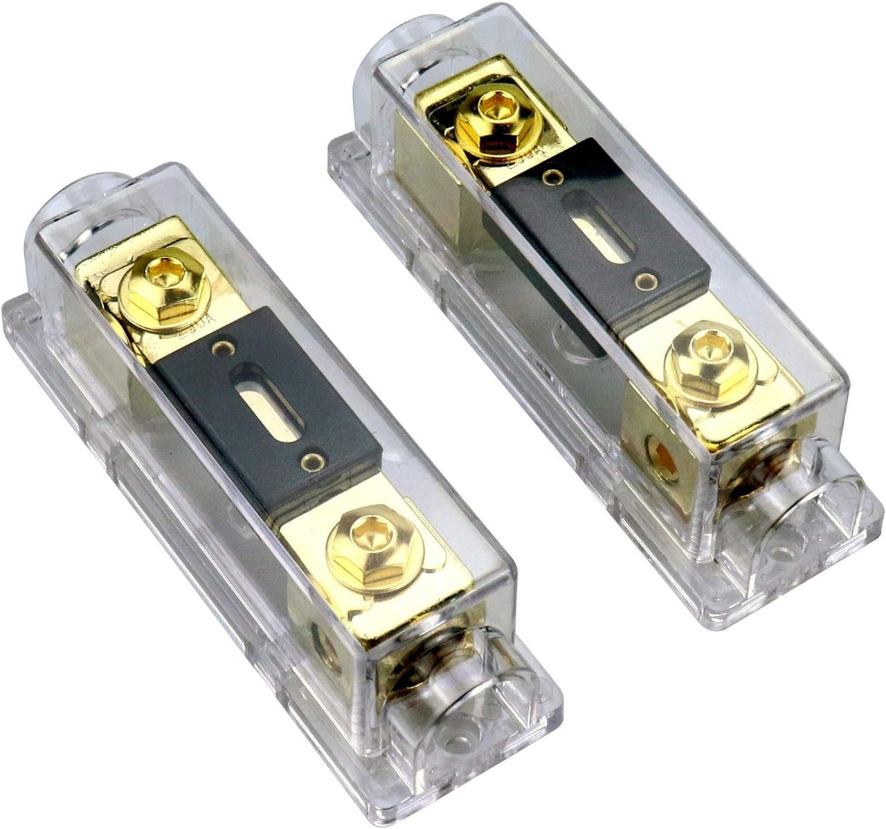 2 Absolute ANH-3 0/2/4 Gauge AWG in-Line ANL Fuse Holder & 2 Gold Plated 120 Amp Fuse