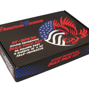 American Terminal AT-BPK36 9 Sheets 18" x 32" Sound Deadening Noise Insulation Vibration Dampening Material Bulk Kit